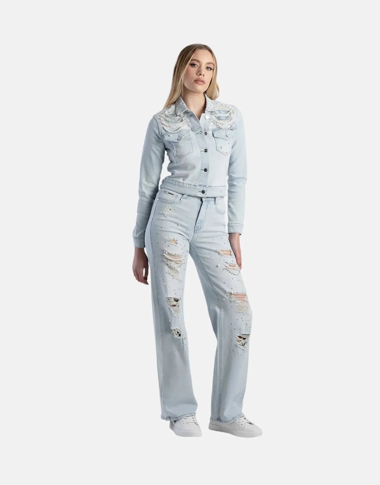 Sissy Boy High Waist Wide Leg Jeans Lt Vintage