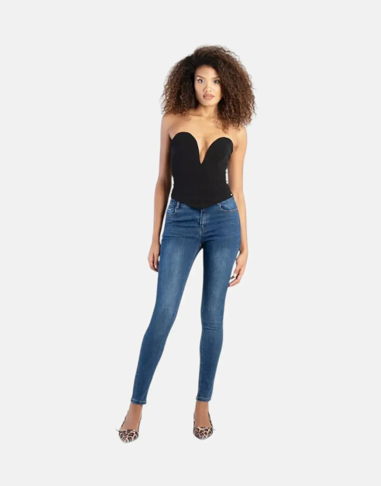 Sissy Boy Mid Waist Skinny Jeans Med Vintage