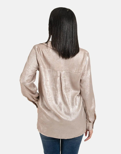 Sissy Boy Oversized Button Up Shirt Champagne