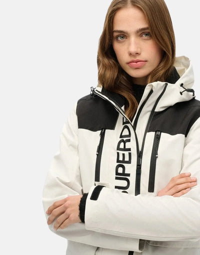 Superdry Colour Block White/Black Windbreaker Jacket
