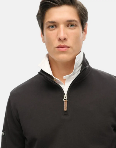 Superdry Core Logo Henley Black Sweatshirt