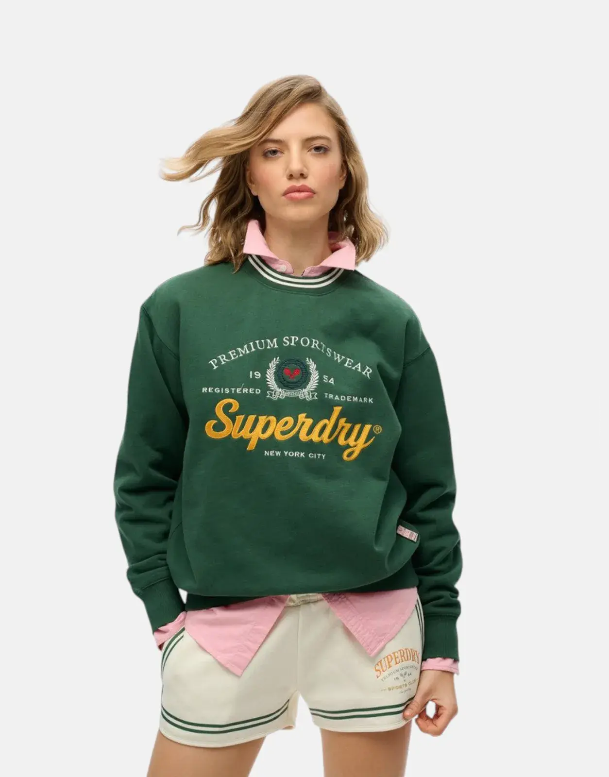Superdry Country Club Loose Sweatshirt Green