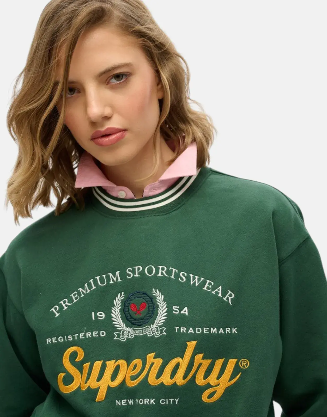 Superdry Country Club Loose Sweatshirt Green