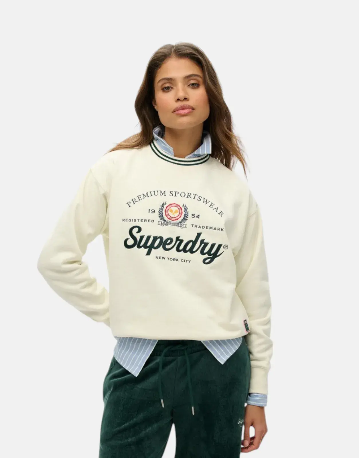 Superdry Country Club Loose Sweatshirt Off-White