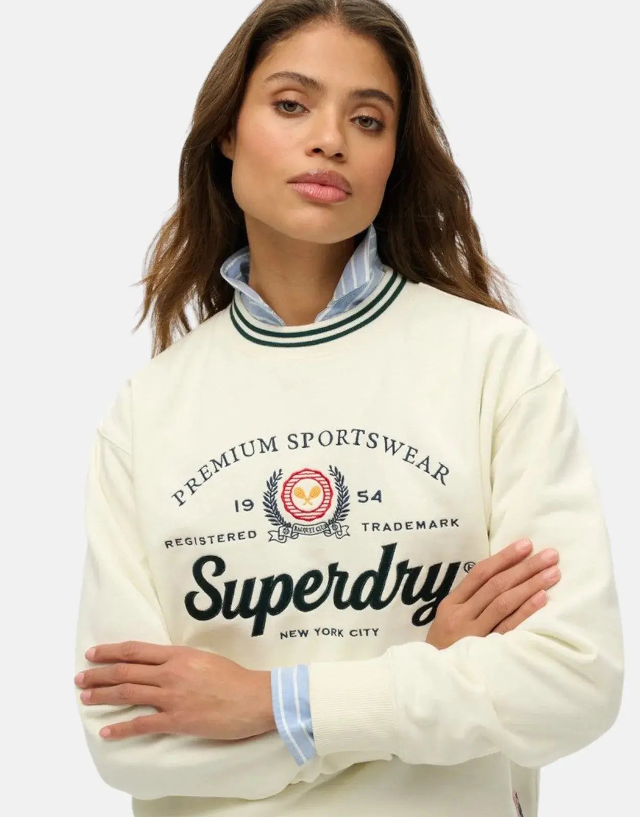Superdry Country Club Loose Sweatshirt Off-White