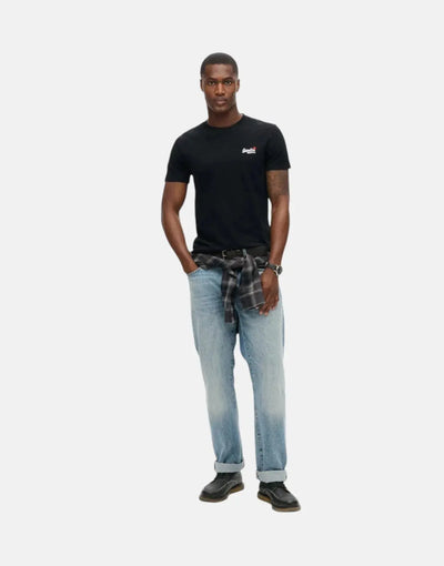 Superdry Essential Contrast Black Emb T-Shirt