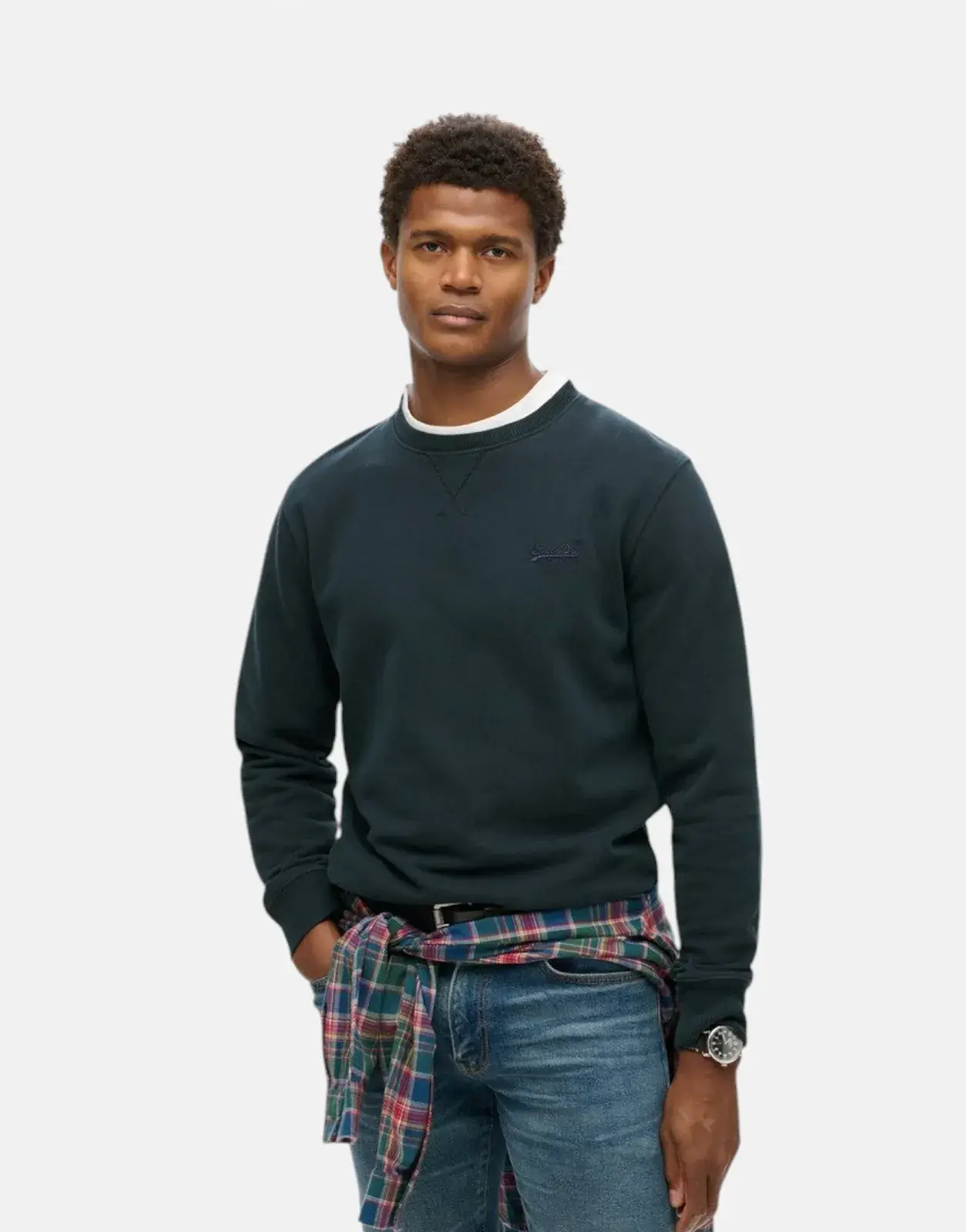 Superdry Essential Logo Crew Eclipse Navy Sweatshirt