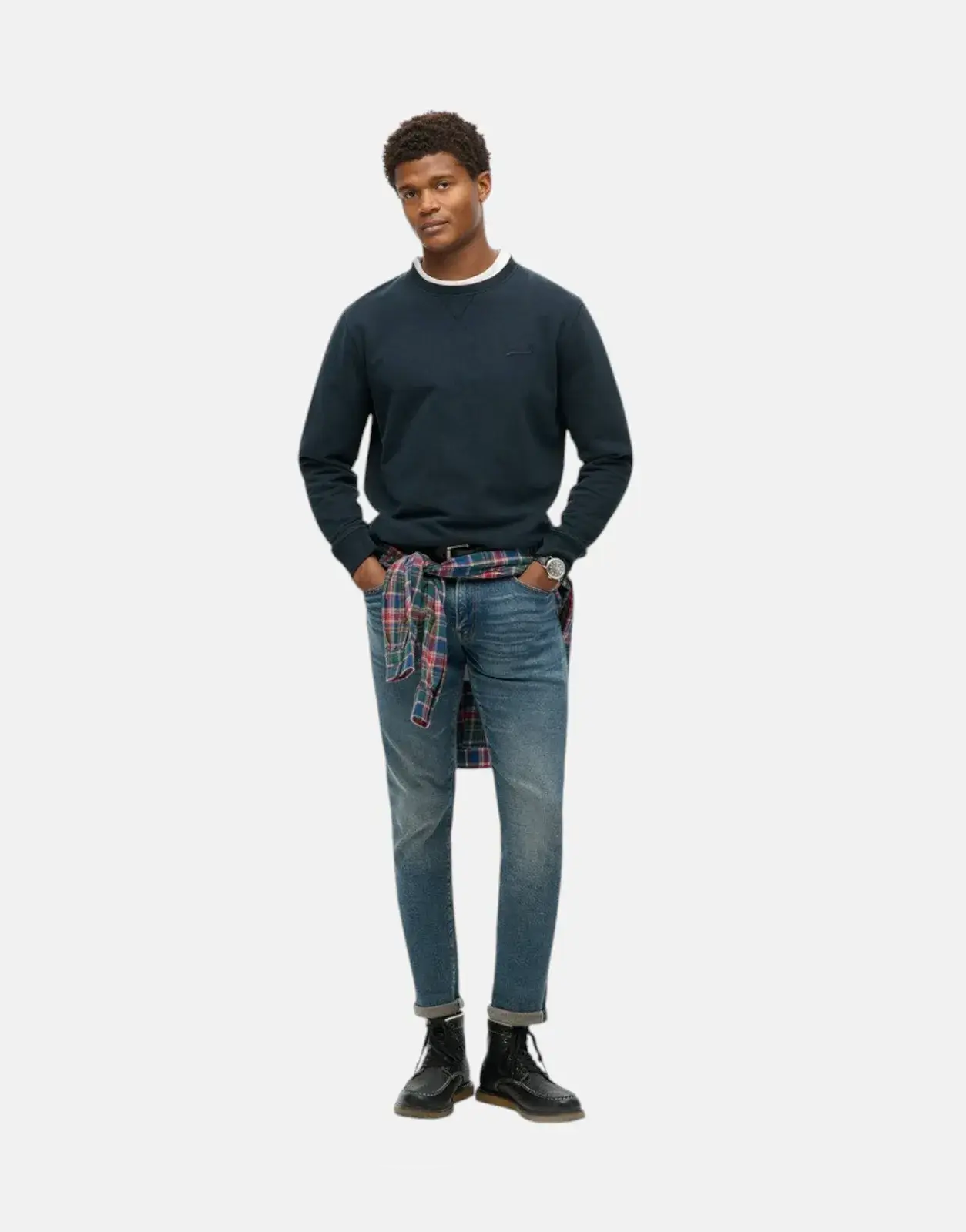 Superdry Essential Logo Crew Eclipse Navy Sweatshirt