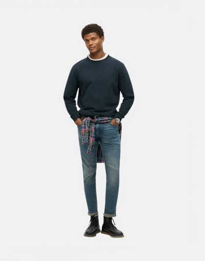 Superdry Essential Logo Crew Eclipse Navy Sweatshirt