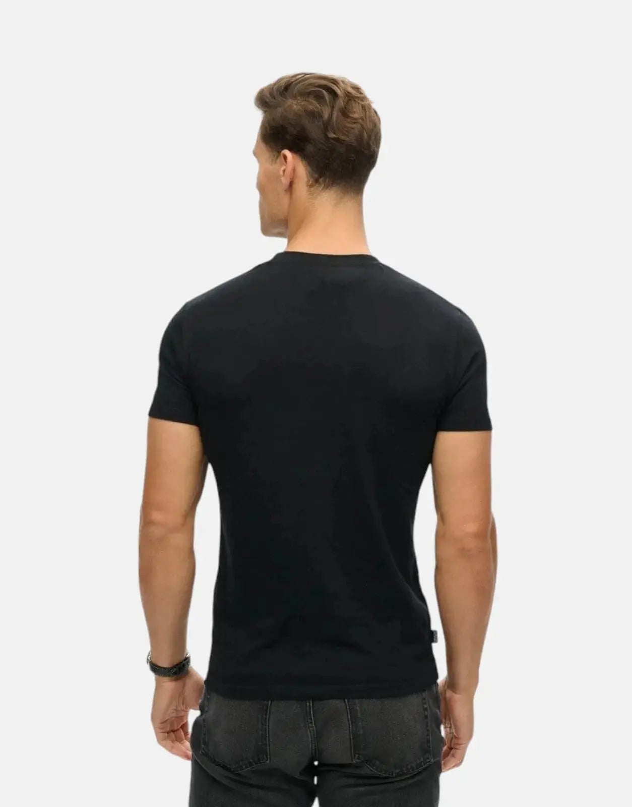 Superdry Essential Logo EMB Hazard Black T-Shirt