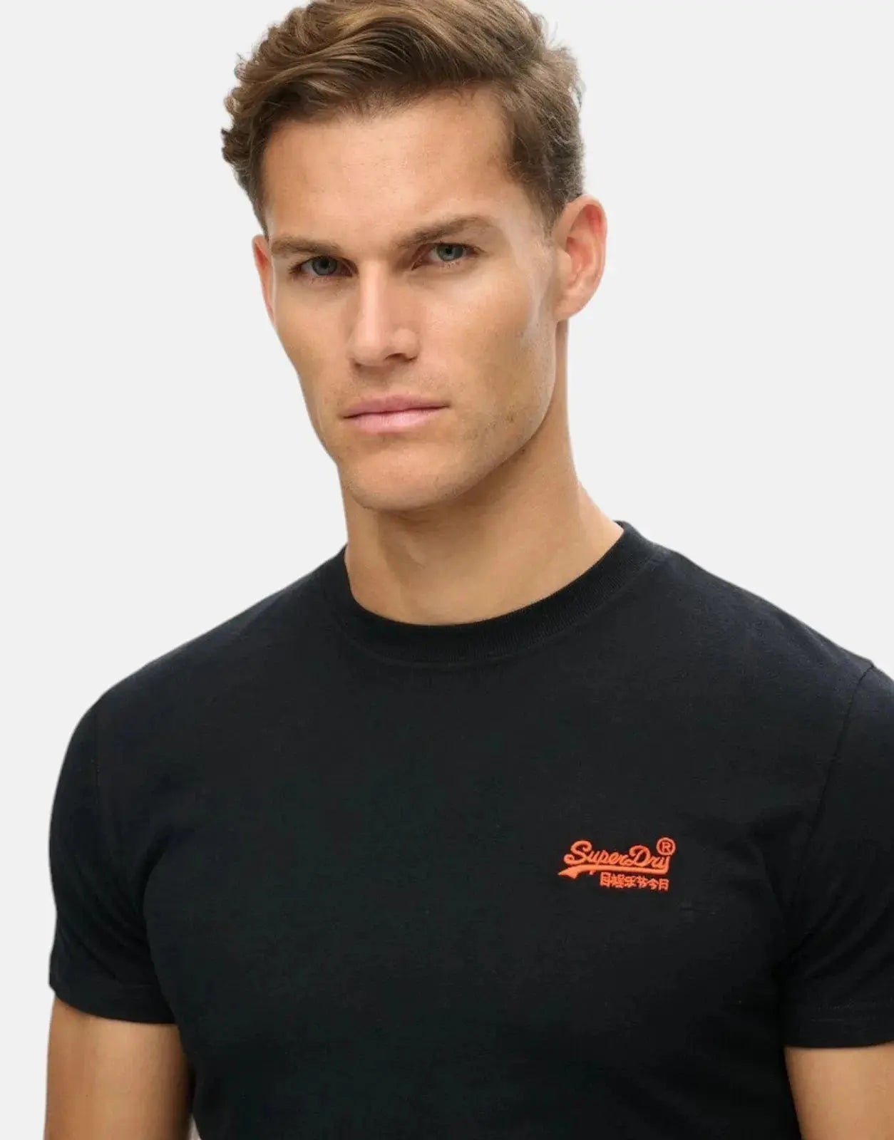 Superdry Essential Logo EMB Hazard Black T-Shirt