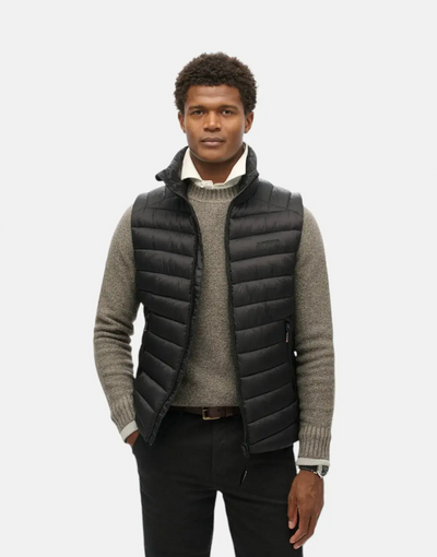 Superdry Fuji Sport Padded Gilet Black Jacket