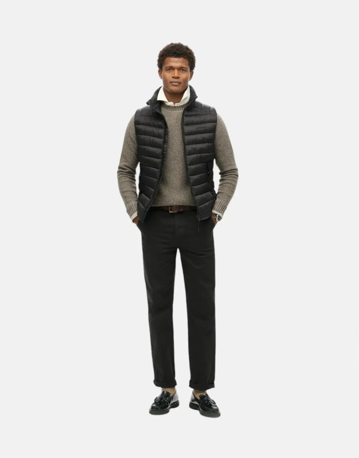 Superdry Fuji Sport Padded Gilet Black Jacket