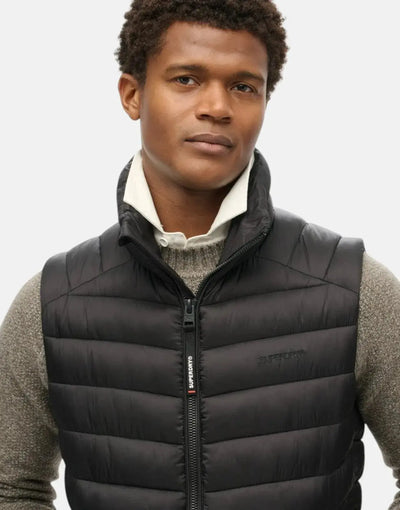 Superdry Fuji Sport Padded Gilet Black Jacket