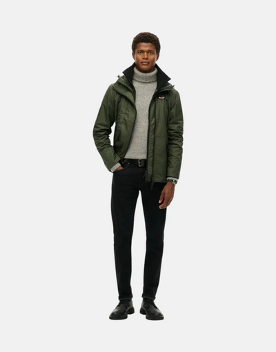 Superdry Hooded MTN Windbreaker Olive Green Jacket
