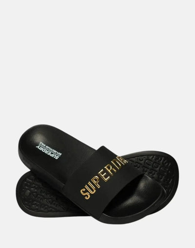 Superdry Luxe Logo Pool Slides