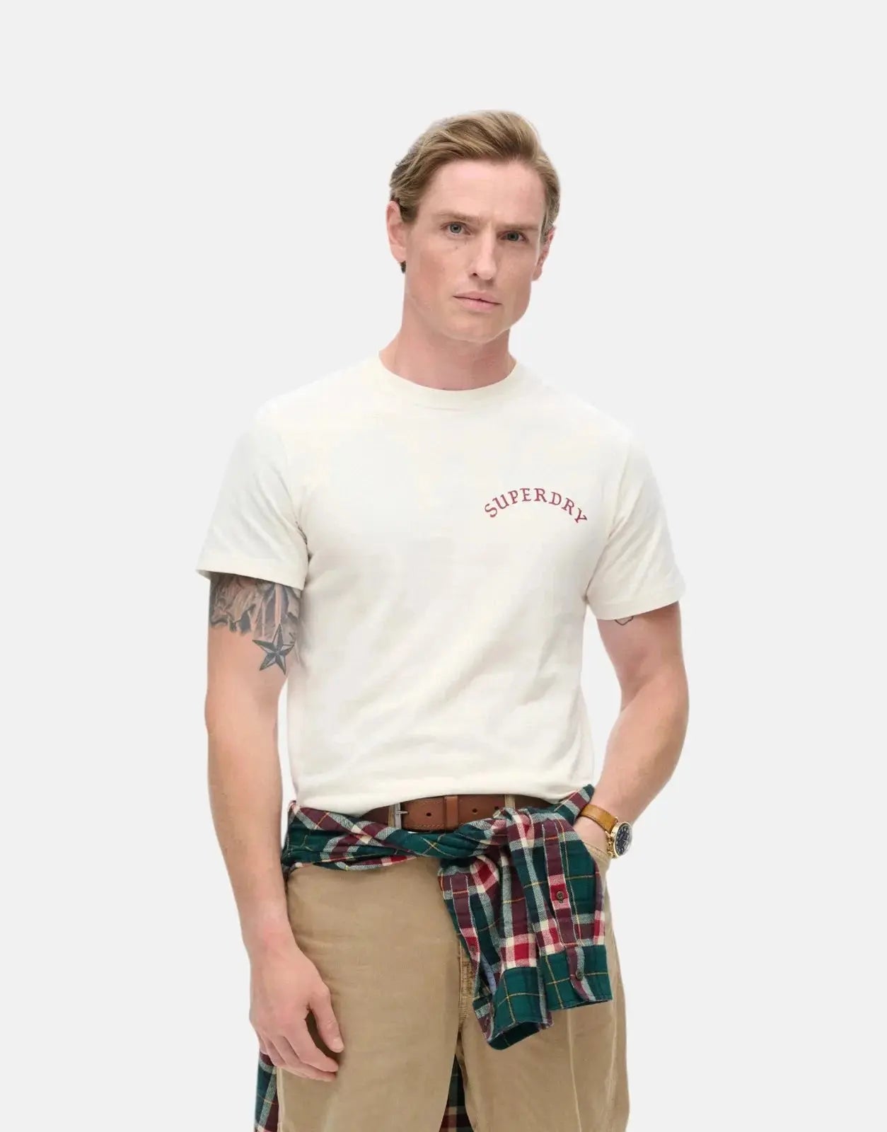 Superdry Tattoo Graphic Cream T-Shirt