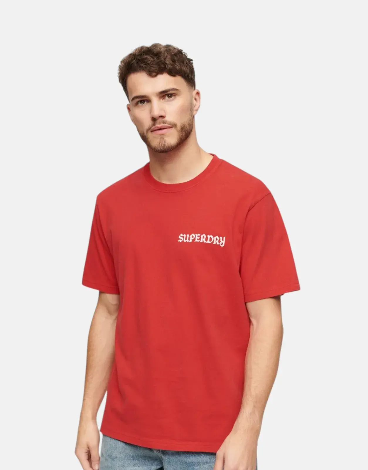 Superdry Tattoo Graphic Loose T-Shirt Red