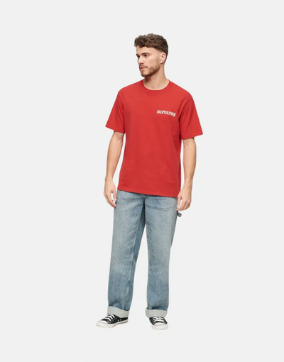 Superdry Tattoo Graphic Loose T-Shirt Red