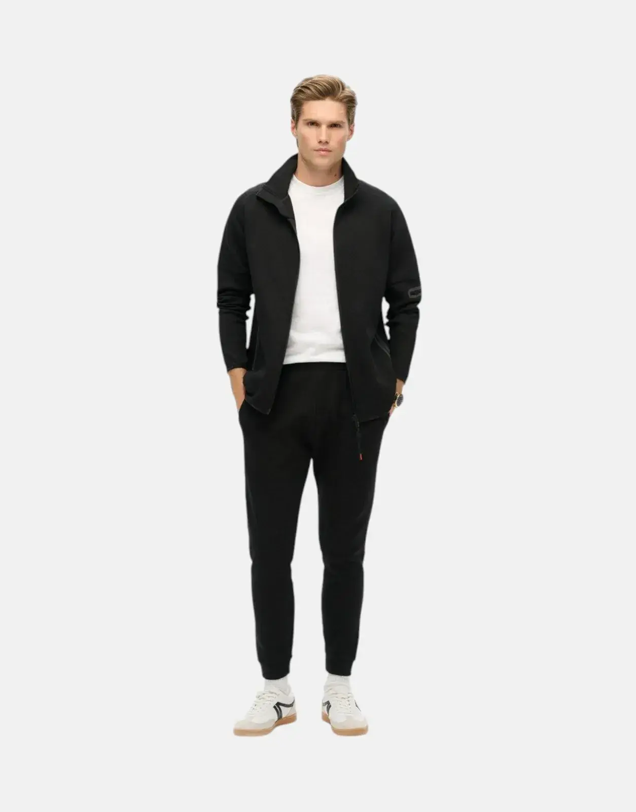 Superdry Tech Logo Loose Black Sweatshirt