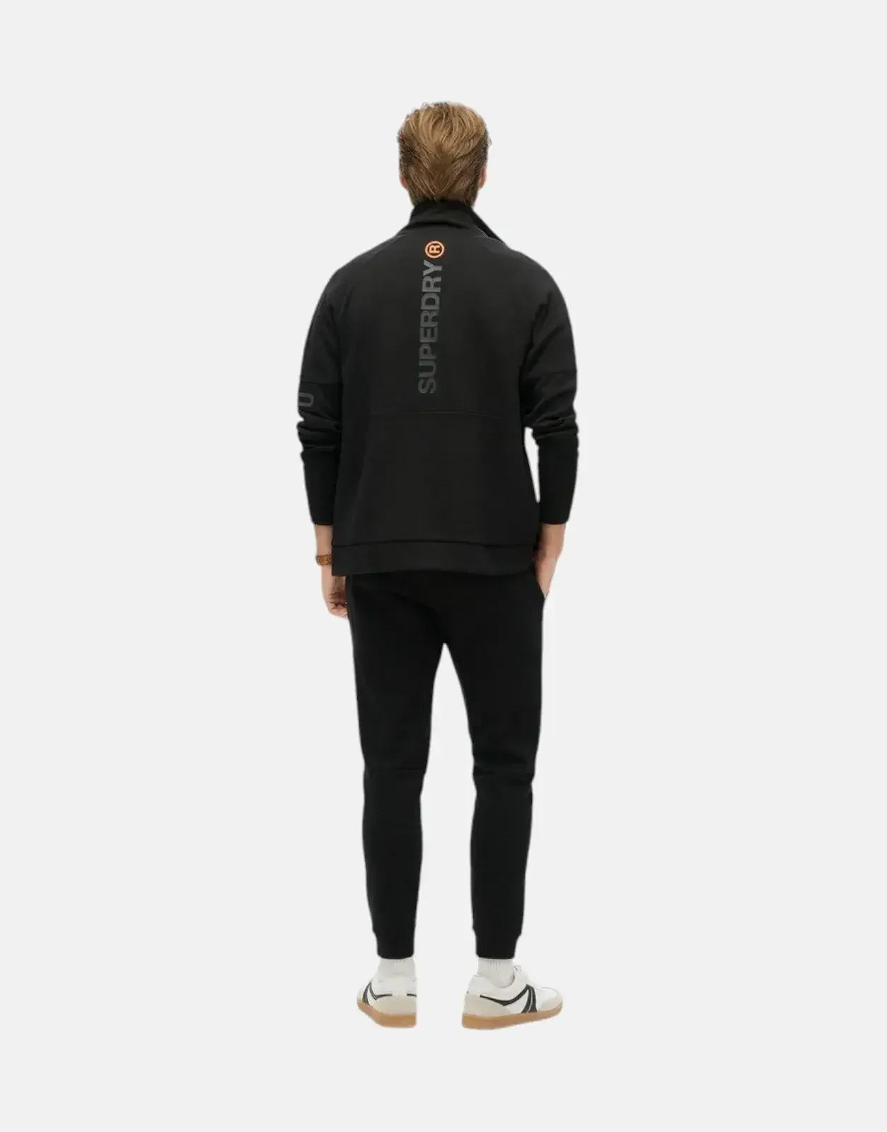 Superdry Tech Logo Loose Black Sweatshirt