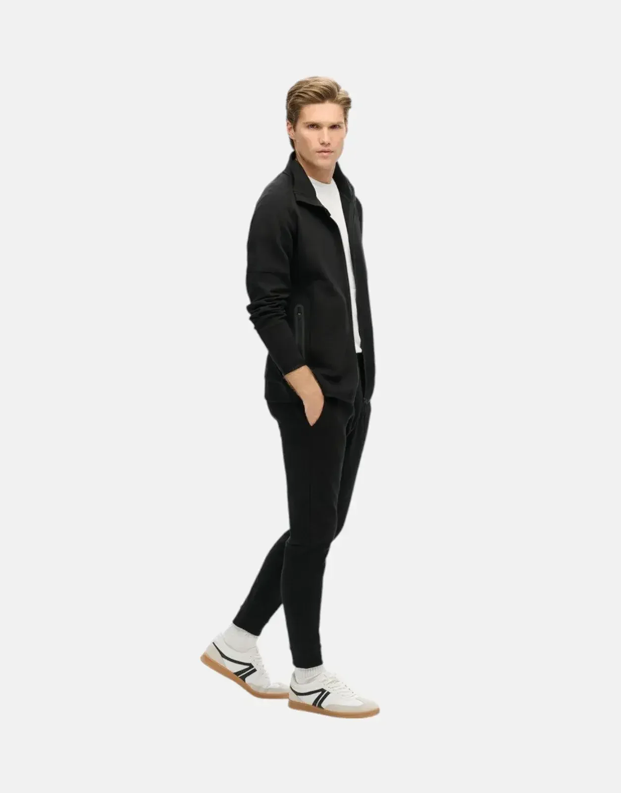 Superdry Tech Logo Loose Black Sweatshirt