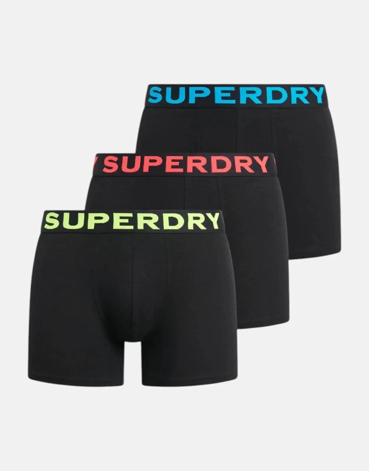 Superdry Triple Pack Black/Neon Boxer Underwears