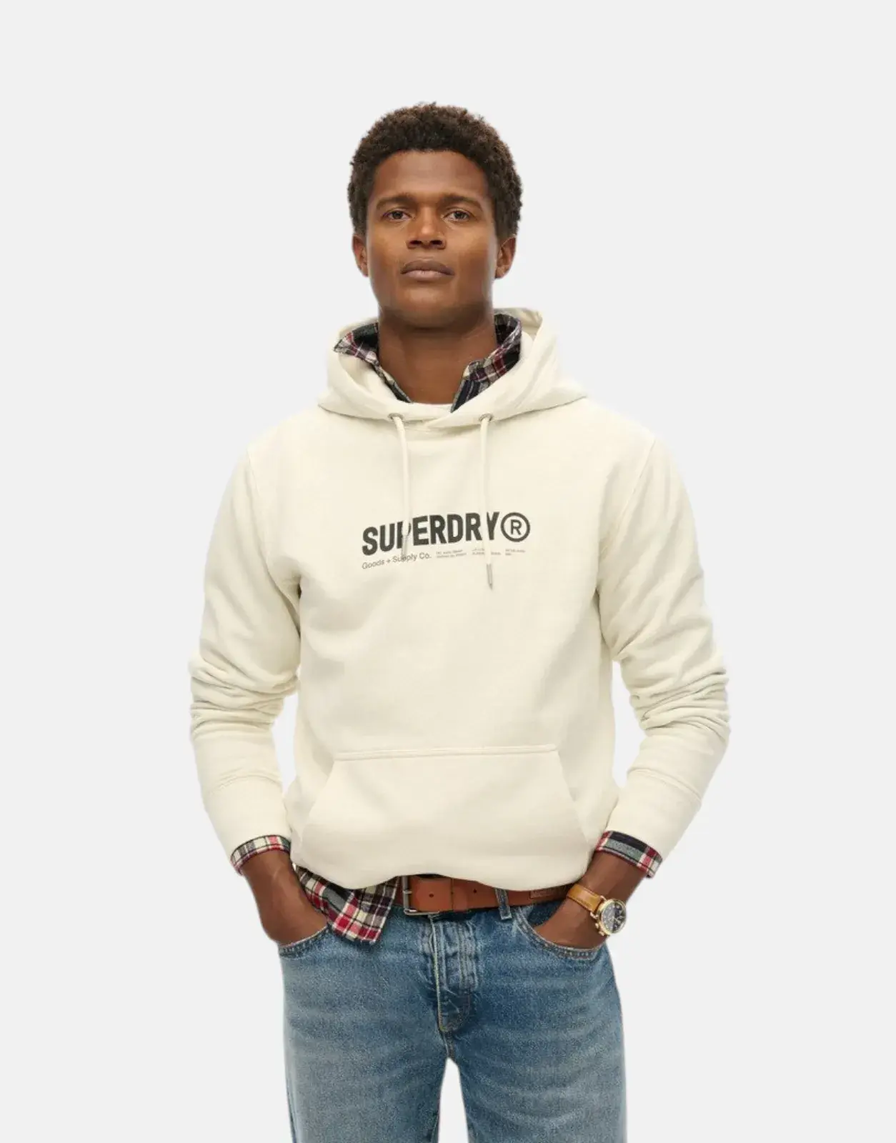 Superdry Utility Sport Chalk White Hoody