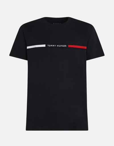 Tommy Hilfiger Chest Insert Navy T Shirt