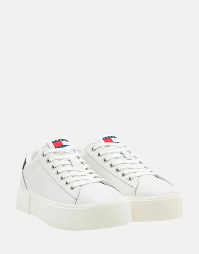 Tommy Hilfiger Foxing Flatform Ecru Sneakers