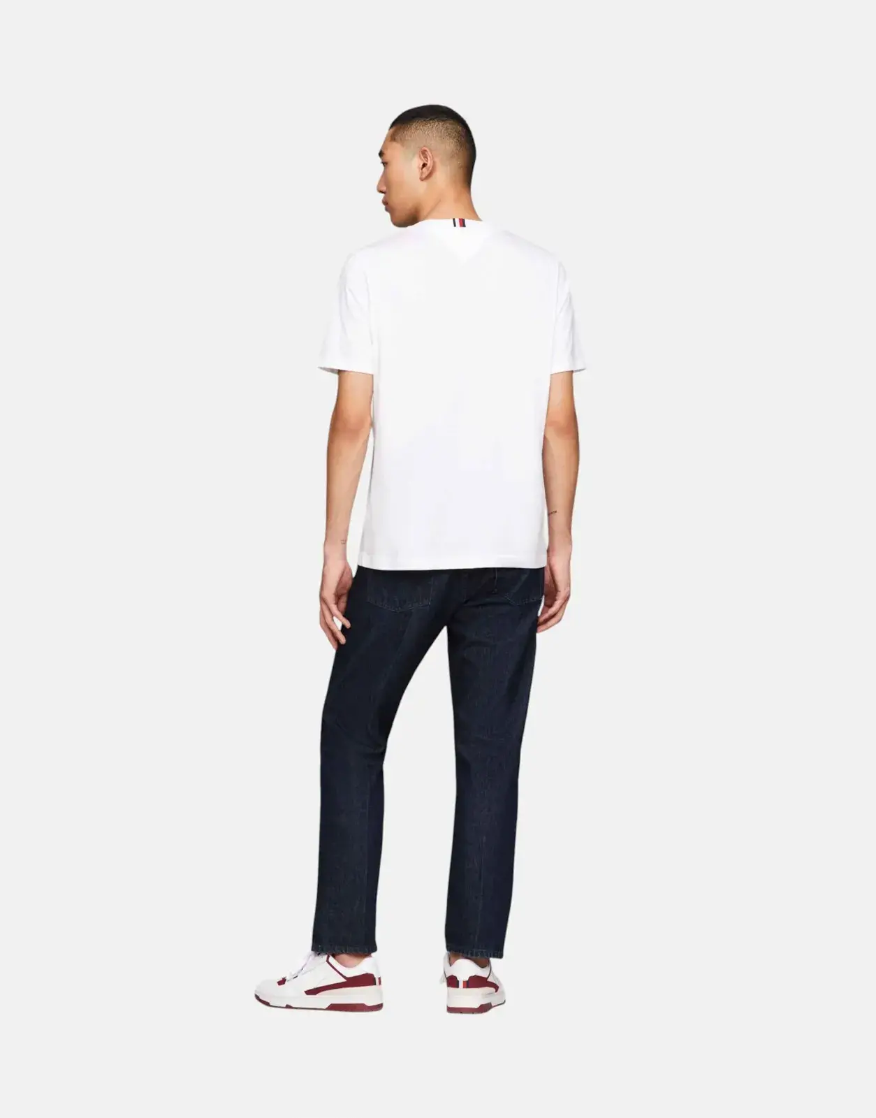 Tommy Hilfiger MSW Script Logo White T shirt