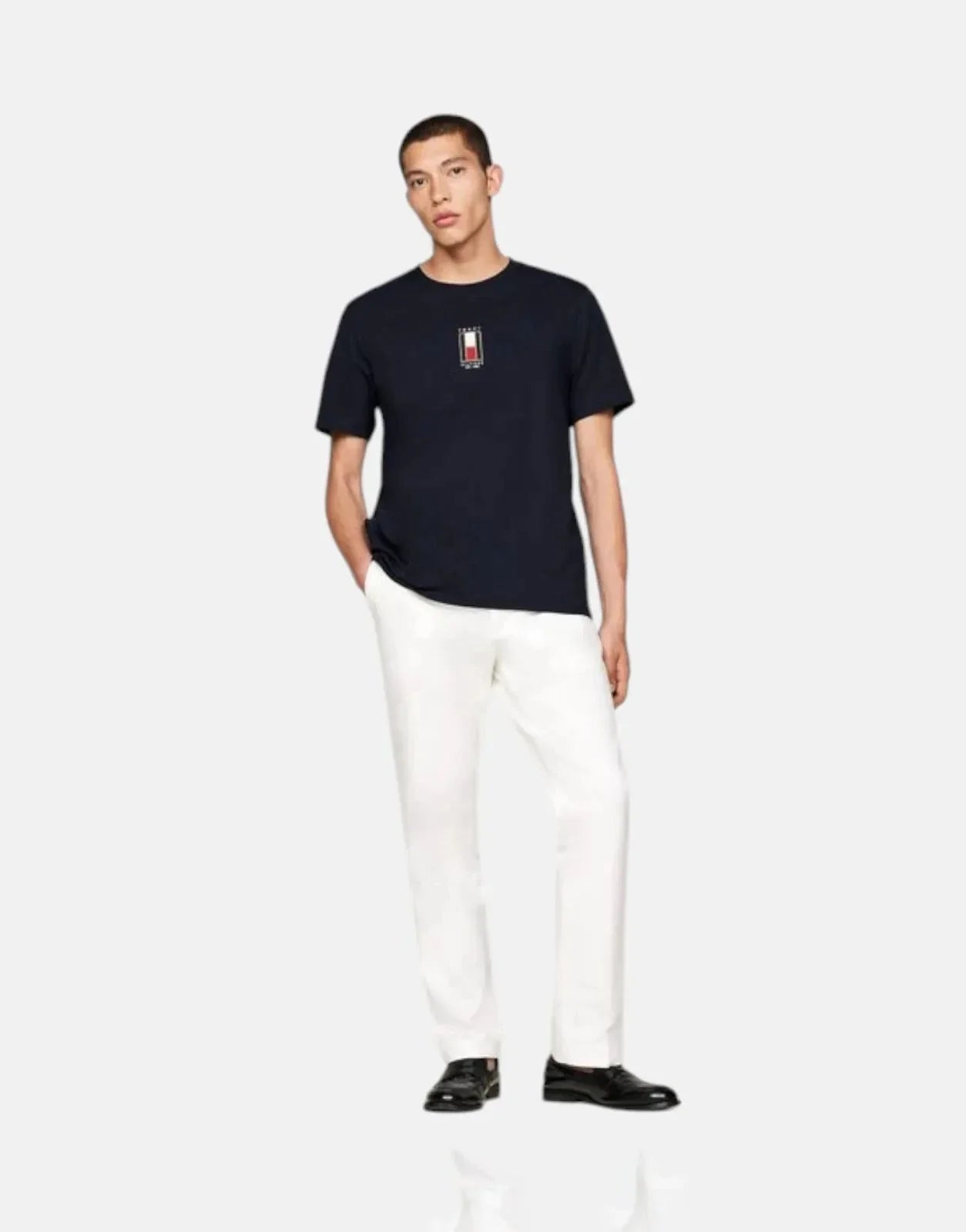 Tommy Hilfiger Vertical Flag Black T-Shirt