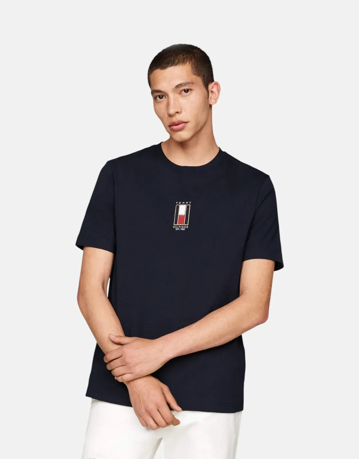 Tommy Hilfiger Vertical Flag Black T-Shirt