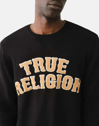 True Religion Chenille Black Sweatshirt