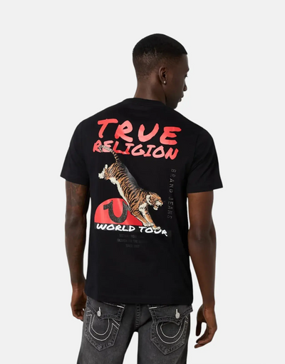 True Religion Tiger Jet T-Shirt Black