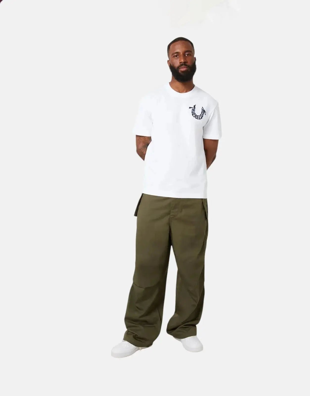 True Religion Warped White T-Shirt