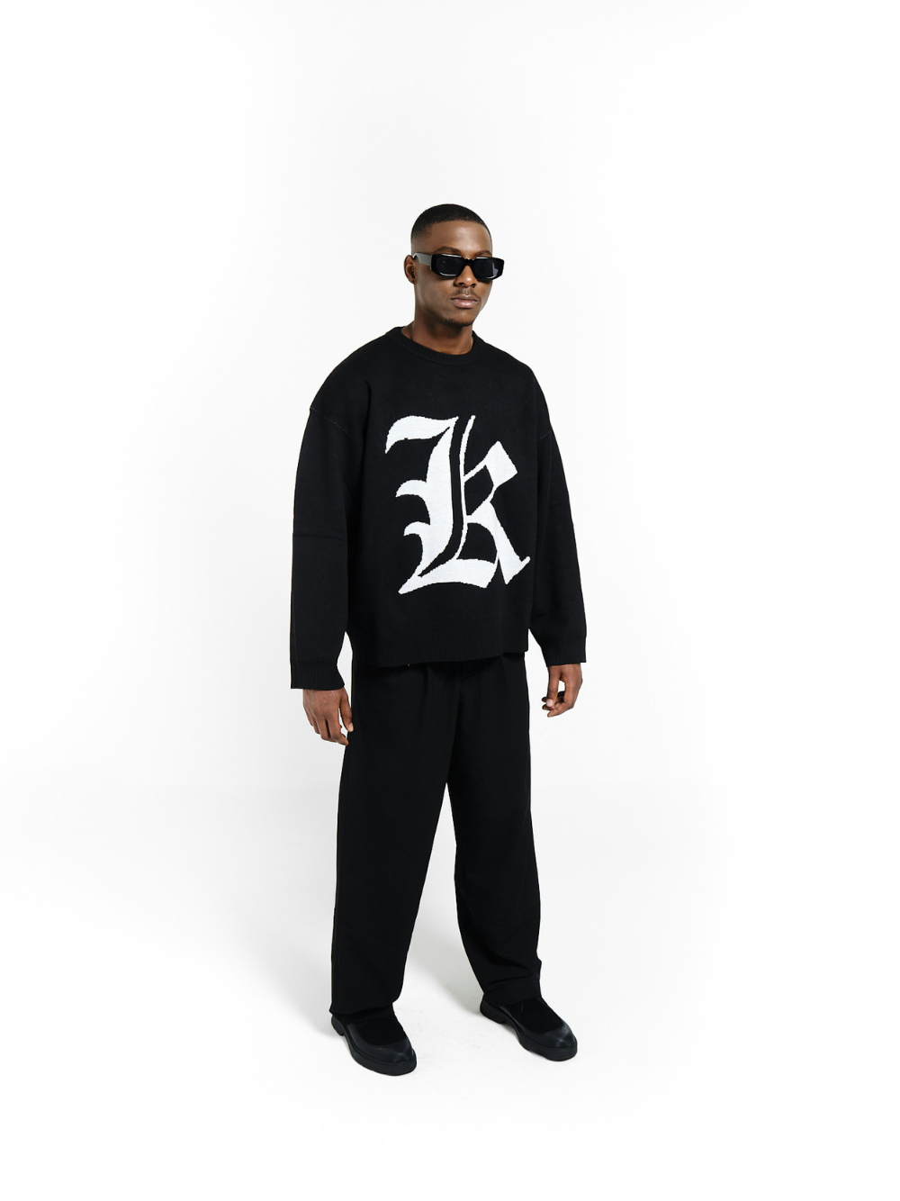 Unkle Keith Old London K Knit Black Sweater