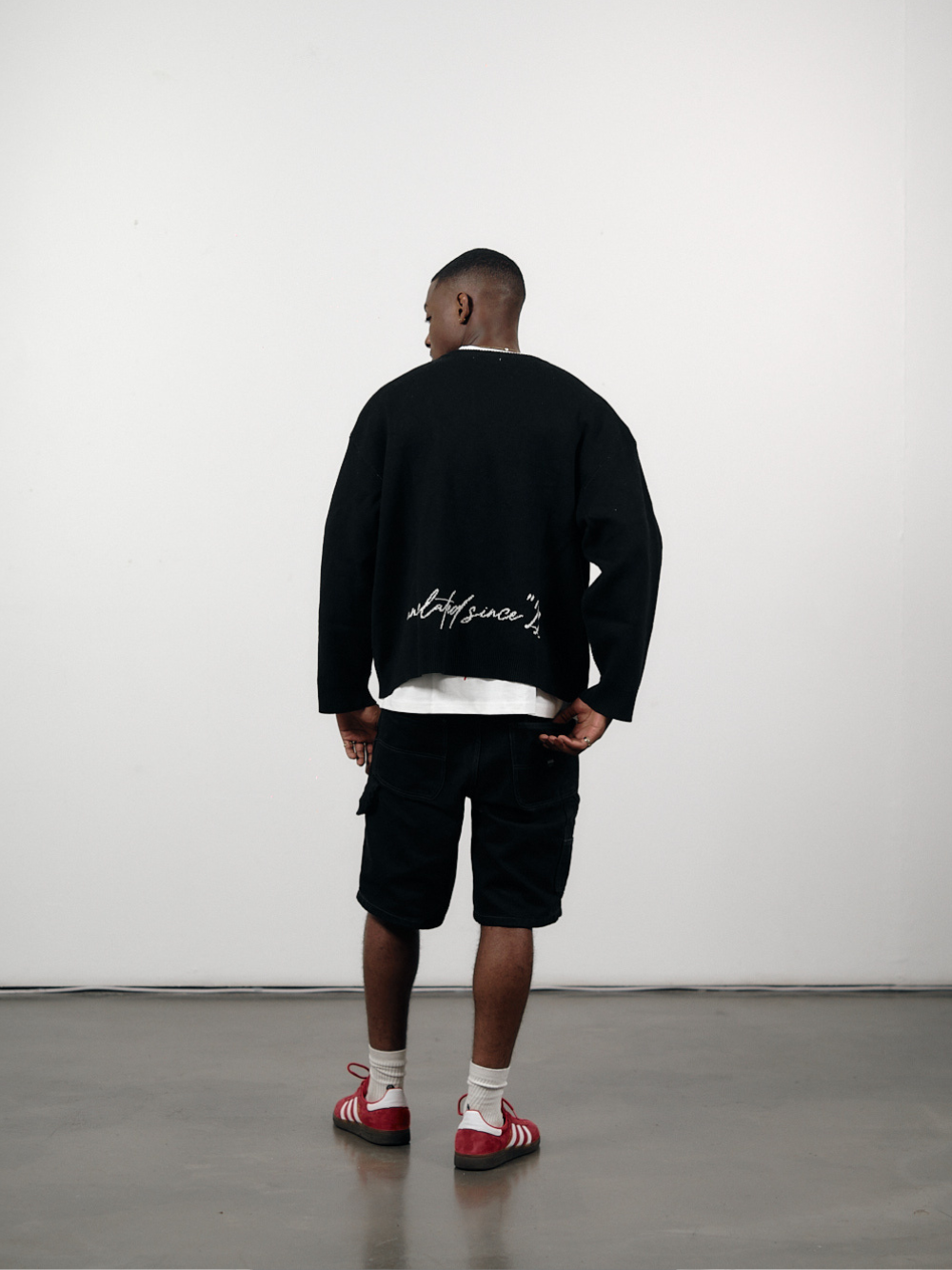 Unkle Keith Old London K Knit Black Sweater