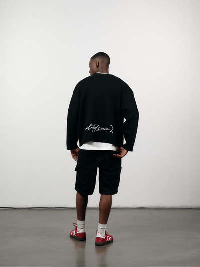 Unkle Keith Old London K Knit Black Sweater