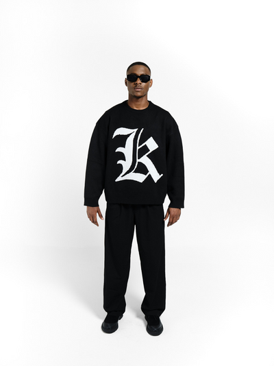 Unkle Keith Old London K Knit Black Sweater
