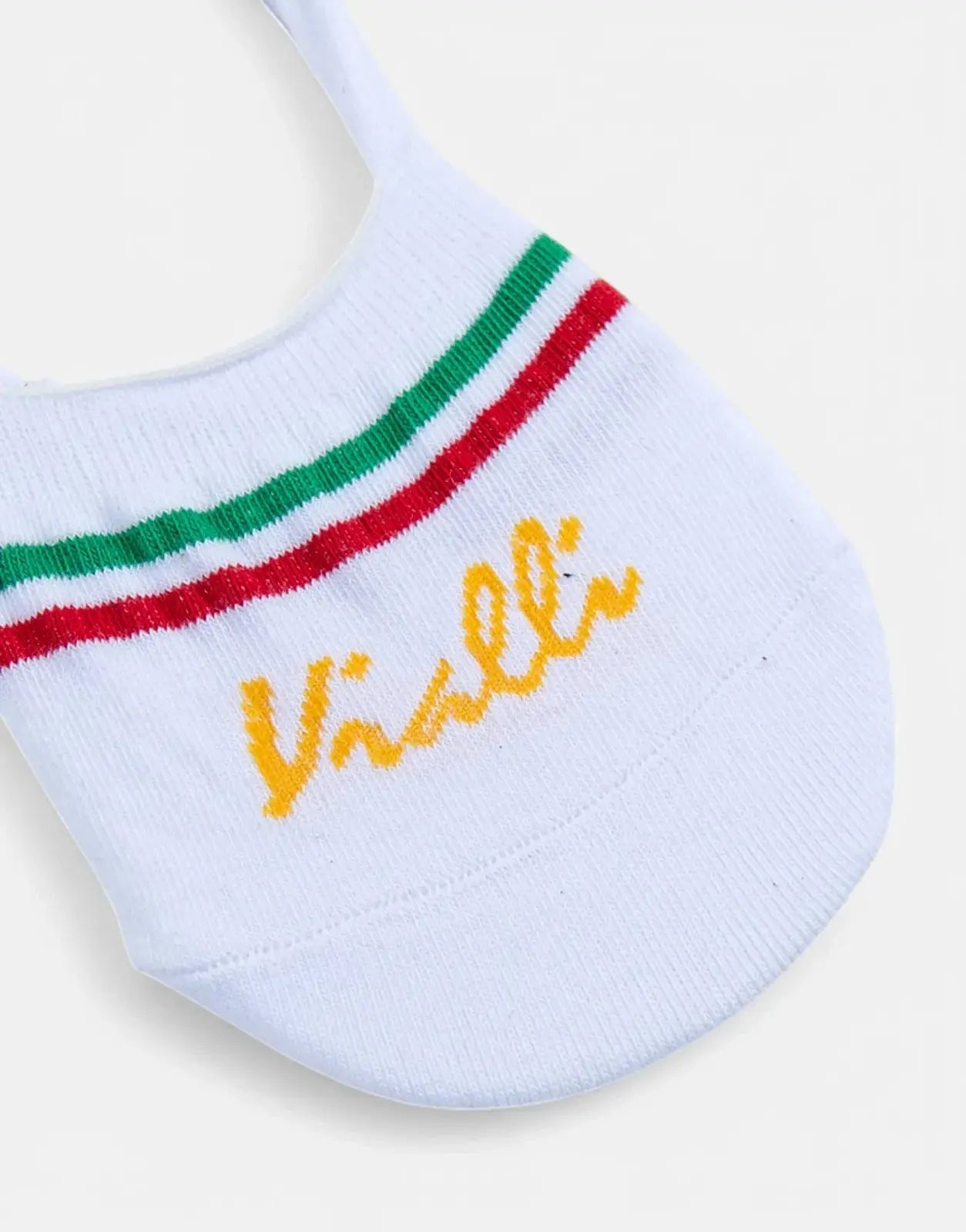 Vialli Italian Stripe White Secret Socks