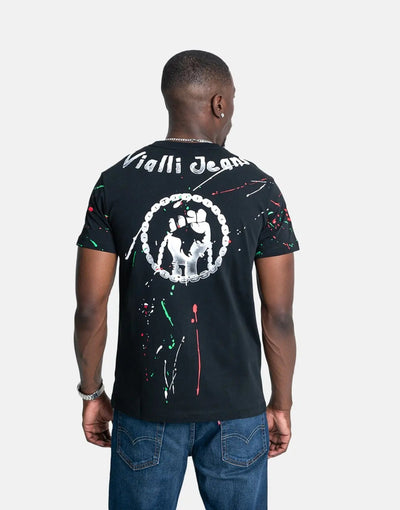 Vialli Jackal Black T-Shirt