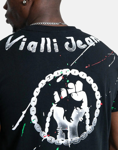 Vialli Jackal Black T-Shirt