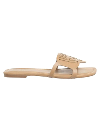 Chiara Feraggni Slide Flat Eyelike Brown